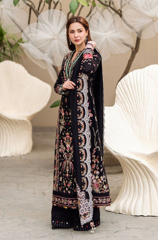 3PC LAWN HEAVY EMBROIDERED SHIRT WITH EMBROIDERED BAMBER CHIFFON DUPATTA-JC1053