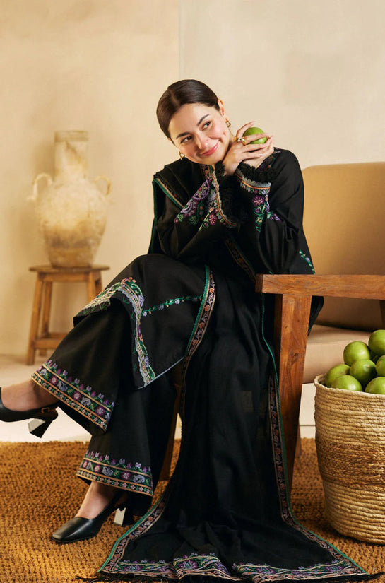 3PC LAWN HEAVY EMBROIDERED SHIRT WITH EMBROIDERED BAMBER CHIFFON DUPATTA-JC1055